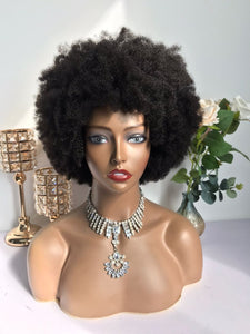 Elegance Style Afro kinky Curly Wig Hair For Black Women