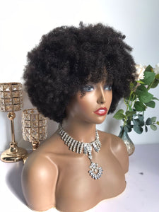 Elegance Style Afro Kinky Curly hair Wig For Black Women